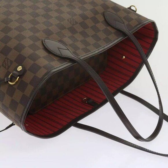 LOUIS VUITTON Damier Ebene Neverfull MM Tote Bag LV Auth - Picture 7 of 16